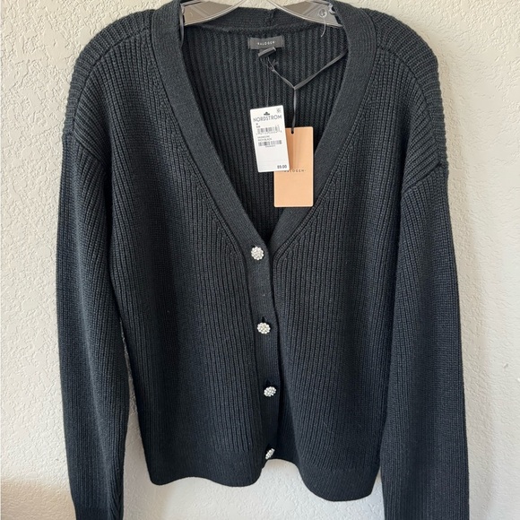 Halogen Jackets & Blazers - Halogen Black Cardigan Jacket with Textured Knit